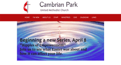 Desktop Screenshot of cambrianparkumc.org