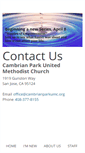 Mobile Screenshot of cambrianparkumc.org